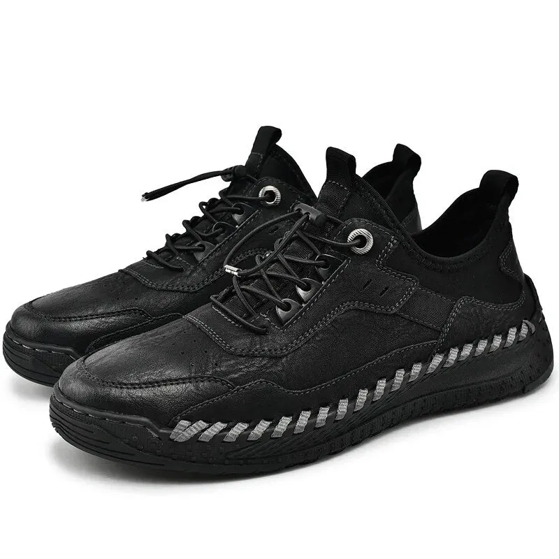 ACE GENUINE LEATHER LOW TOP SNEAKERS