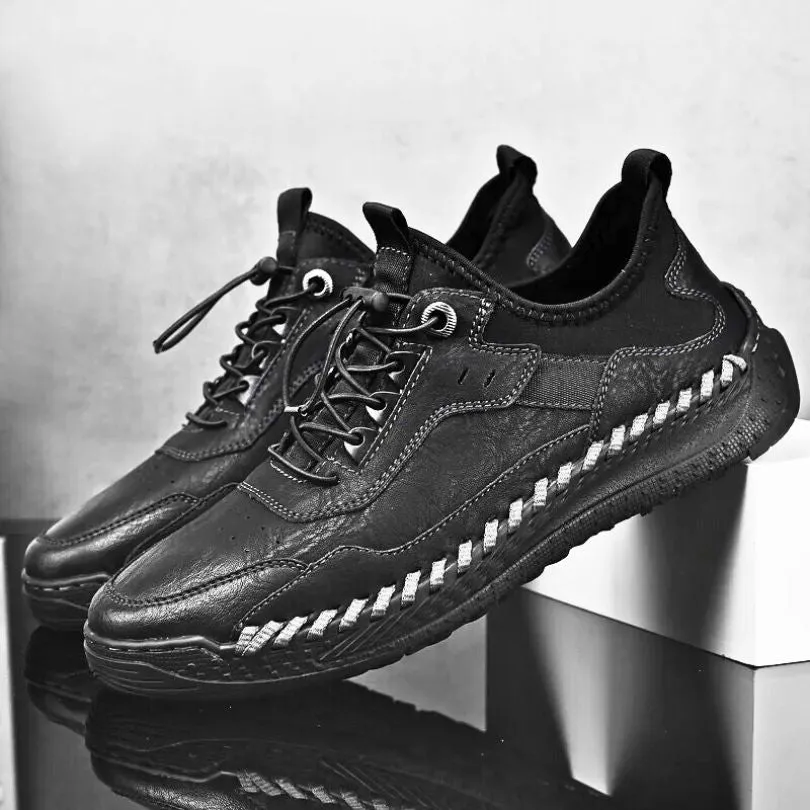 ACE GENUINE LEATHER LOW TOP SNEAKERS