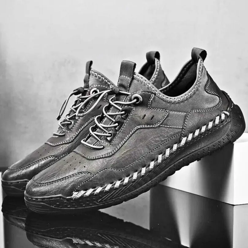 ACE GENUINE LEATHER LOW TOP SNEAKERS