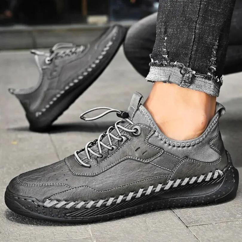 ACE GENUINE LEATHER LOW TOP SNEAKERS