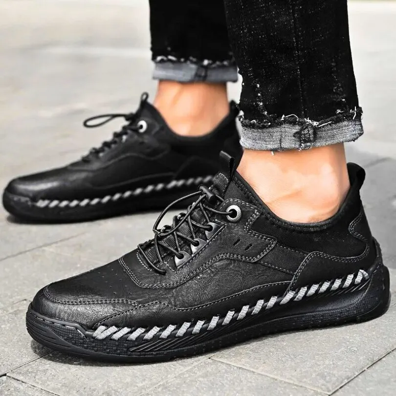 ACE GENUINE LEATHER LOW TOP SNEAKERS