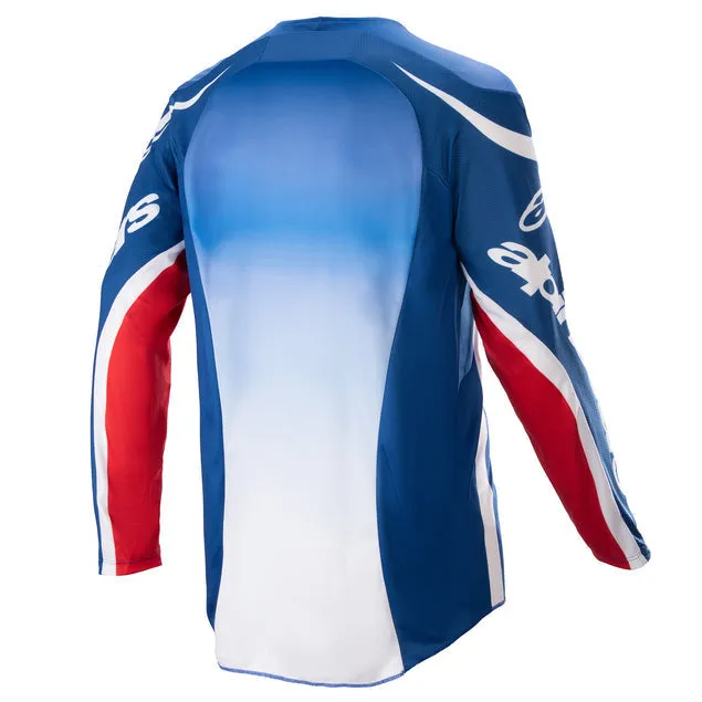 ALPINESTARS 2023 RACER SEMI JERSEY - BLUE HOT ORANGE