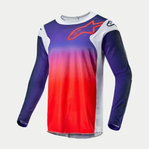 ALPINESTARS 2024 RACER HOEN JERSEY - LIGHT GRAY HOT ORANGE BLACK