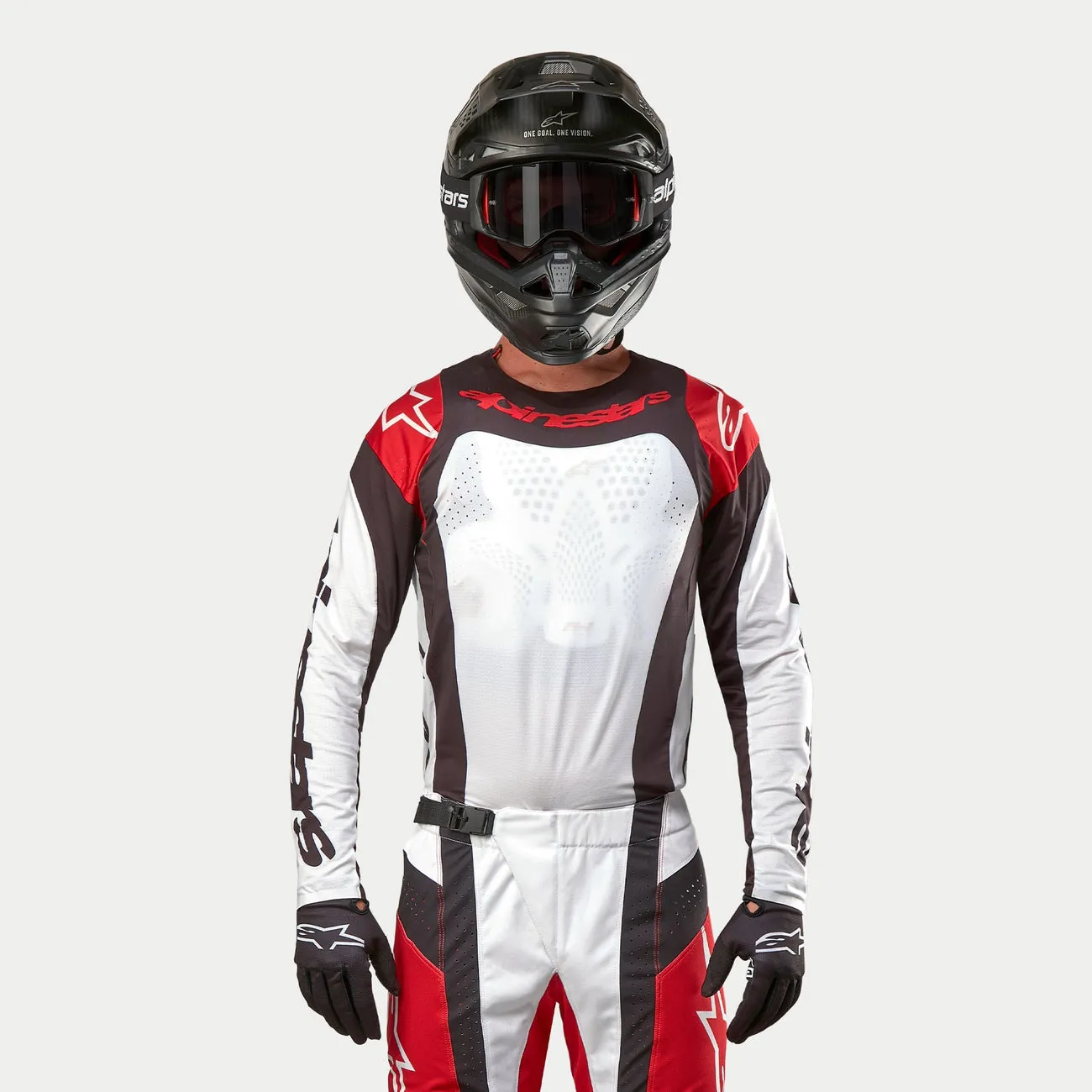 ALPINESTARS 2024 TECHSTAR OCURI JERSEY - MARS RED WHITE BLACK