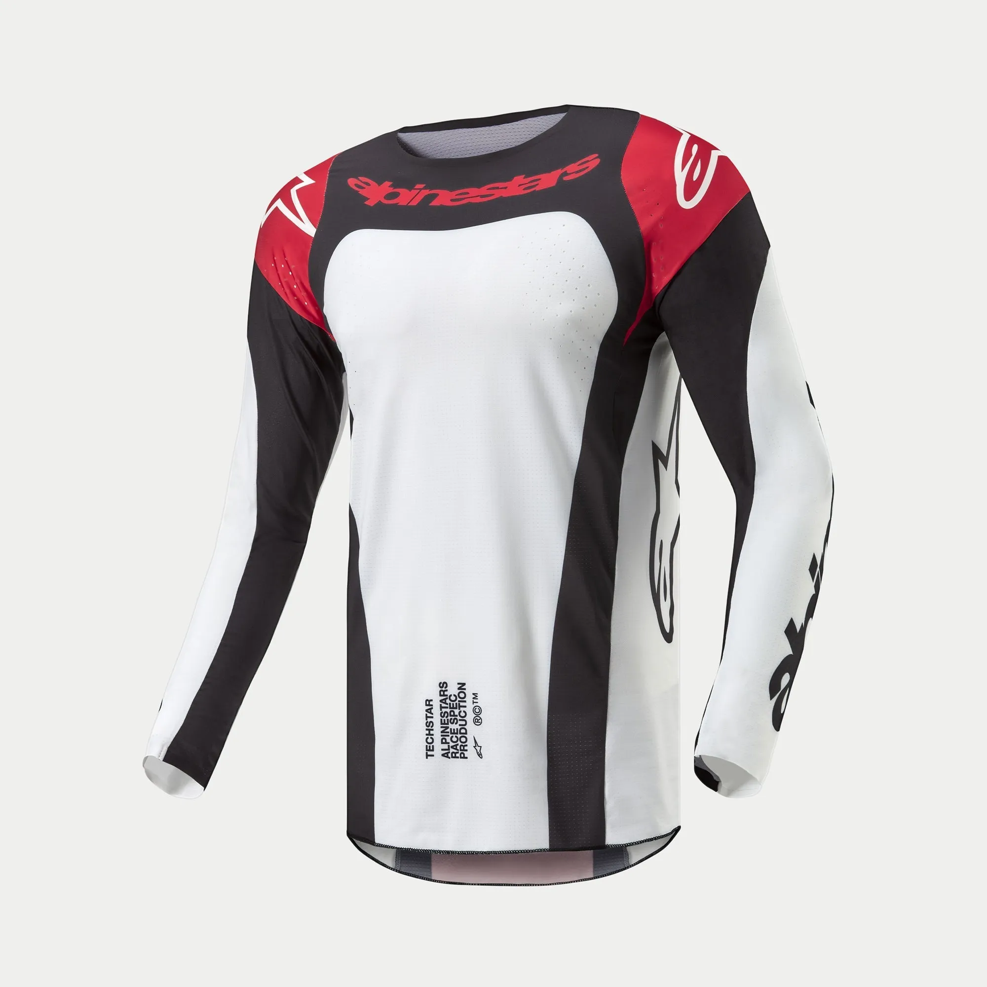 ALPINESTARS 2024 TECHSTAR OCURI JERSEY - MARS RED WHITE BLACK