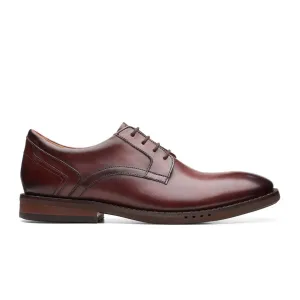 Clarks Un Hugh Lace Oxford (Men) - Brown Leather