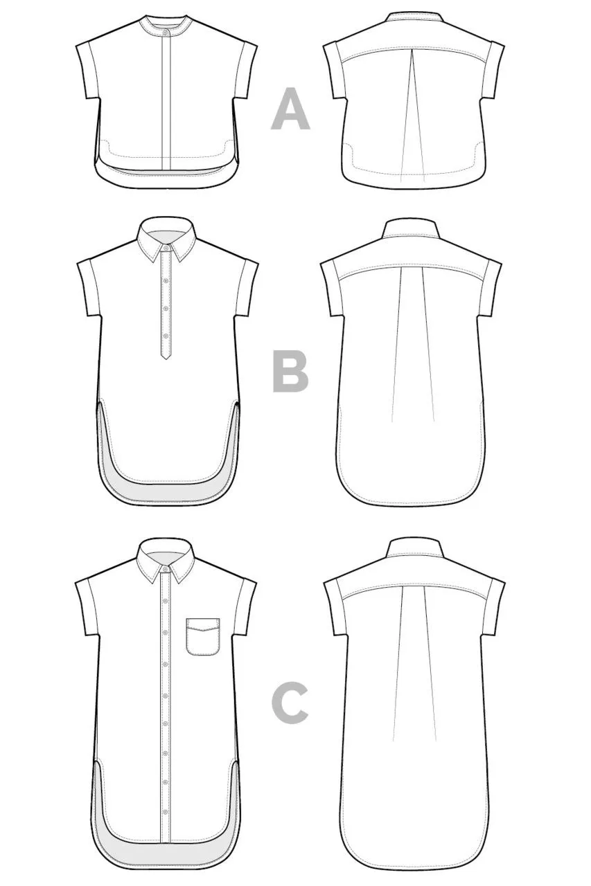 CLOSET CORE • Kalle Shirt & Shirtdress Sewing Pattern