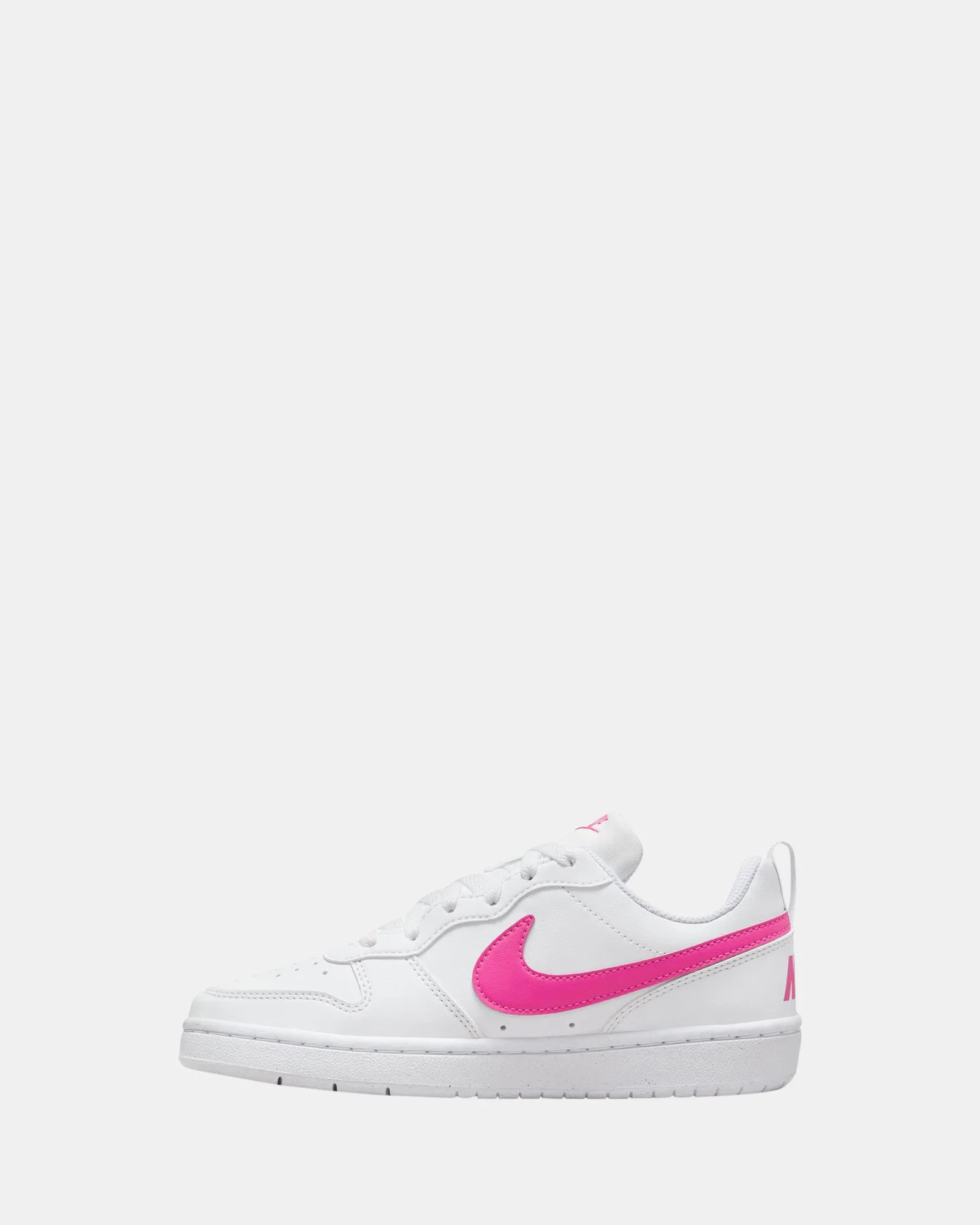 Court Borough Low Rc Grade School White/Laser Fuchsia