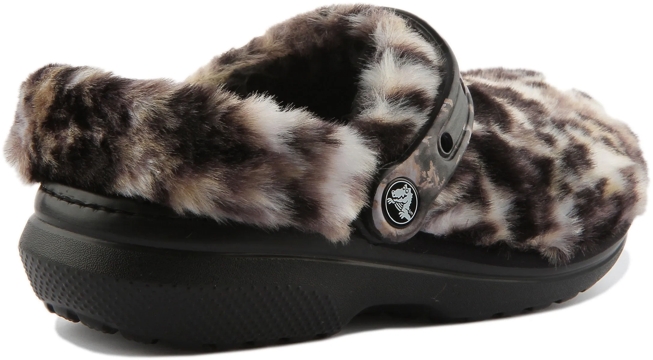 Crocs Fuzz Cozy Clg In Black White For Unisex