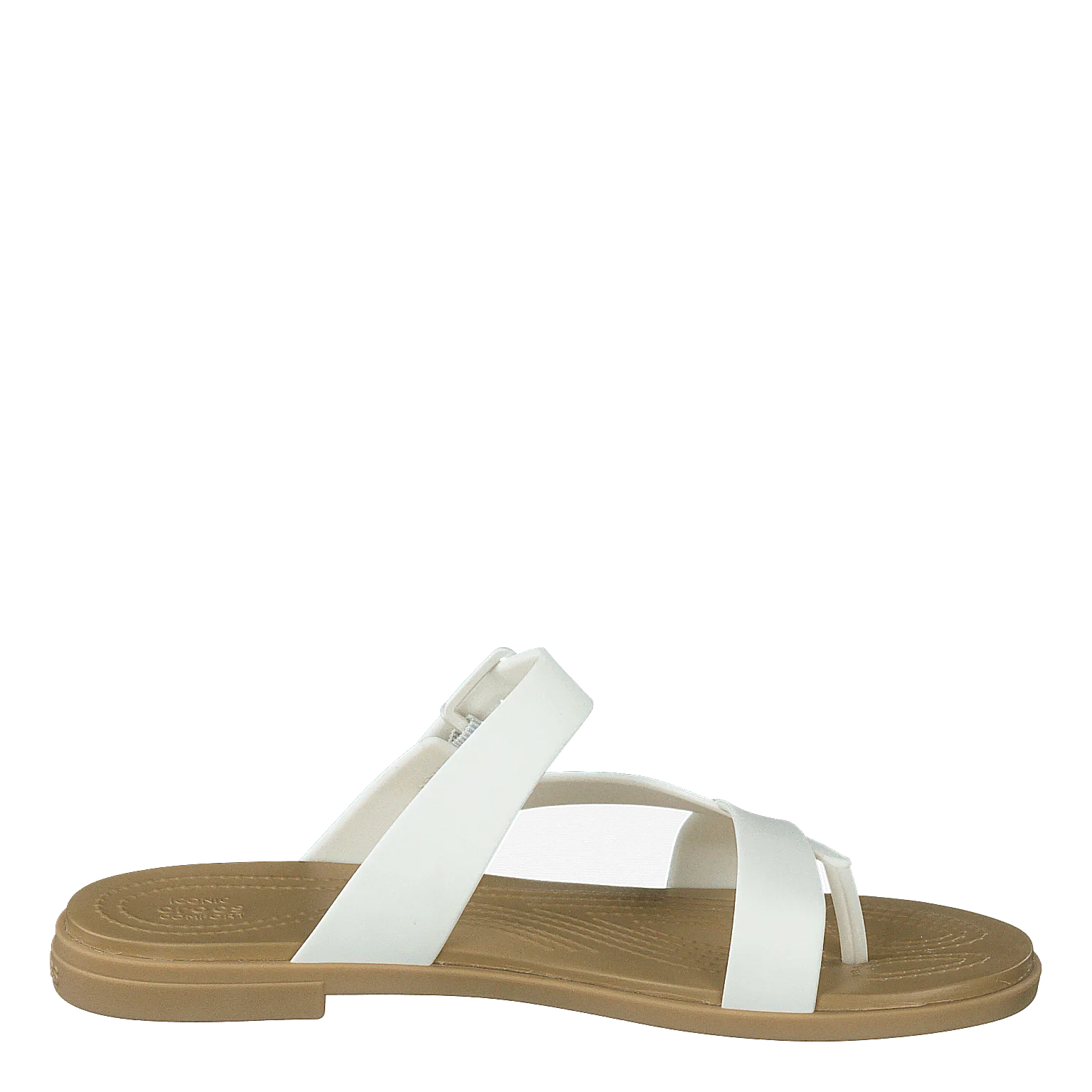 Crocs Tulum Toe Post Sandal W Oyster/tan