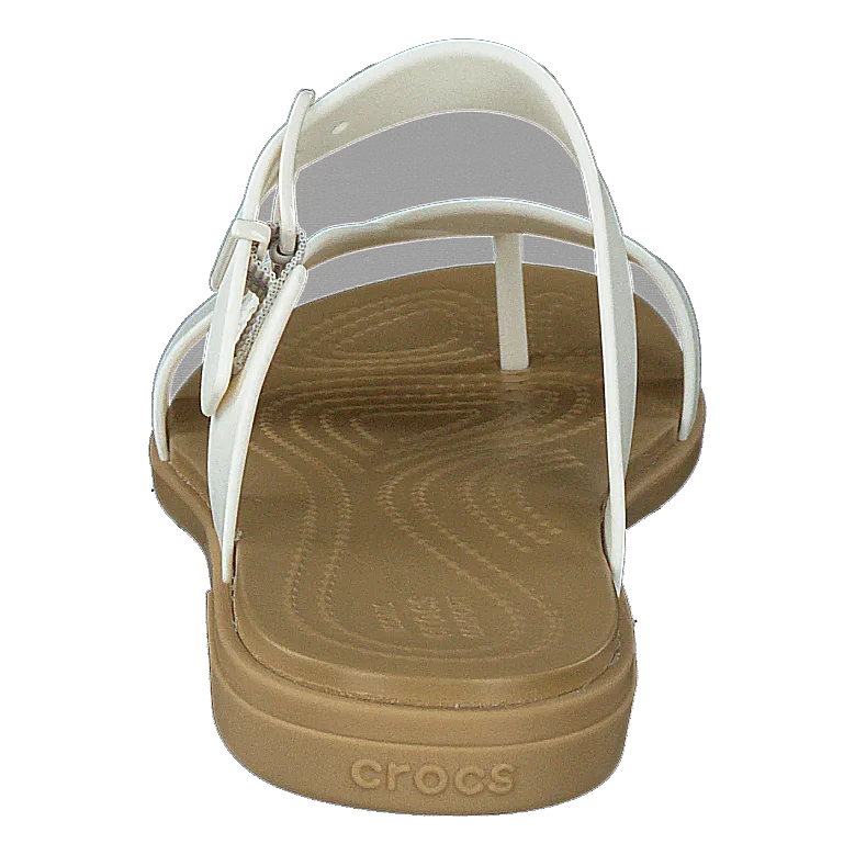 Crocs Tulum Toe Post Sandal W Oyster/tan