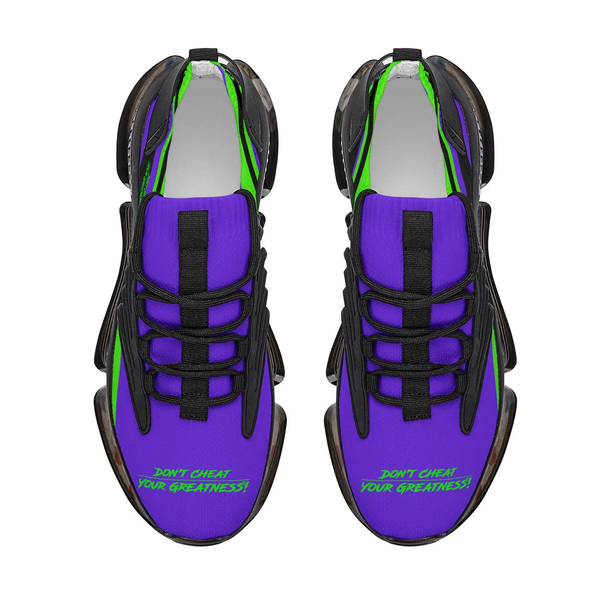 DCYG X2 Purple & Green Air Max React Sneakers - Black