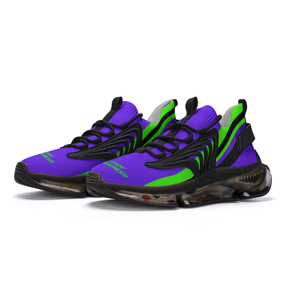 DCYG X2 Purple & Green Air Max React Sneakers - Black