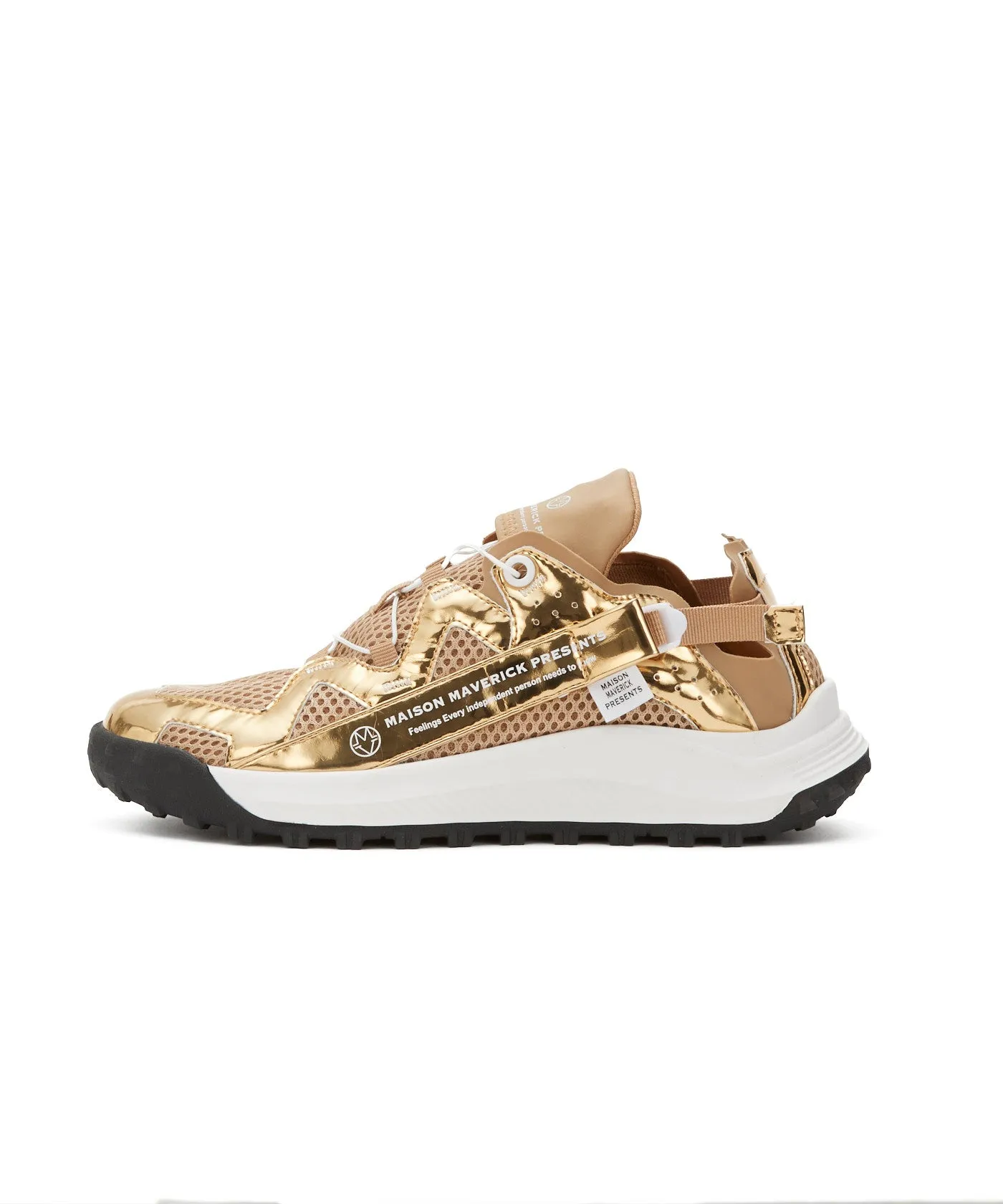 Easy Strap Track Sneakers - Gold