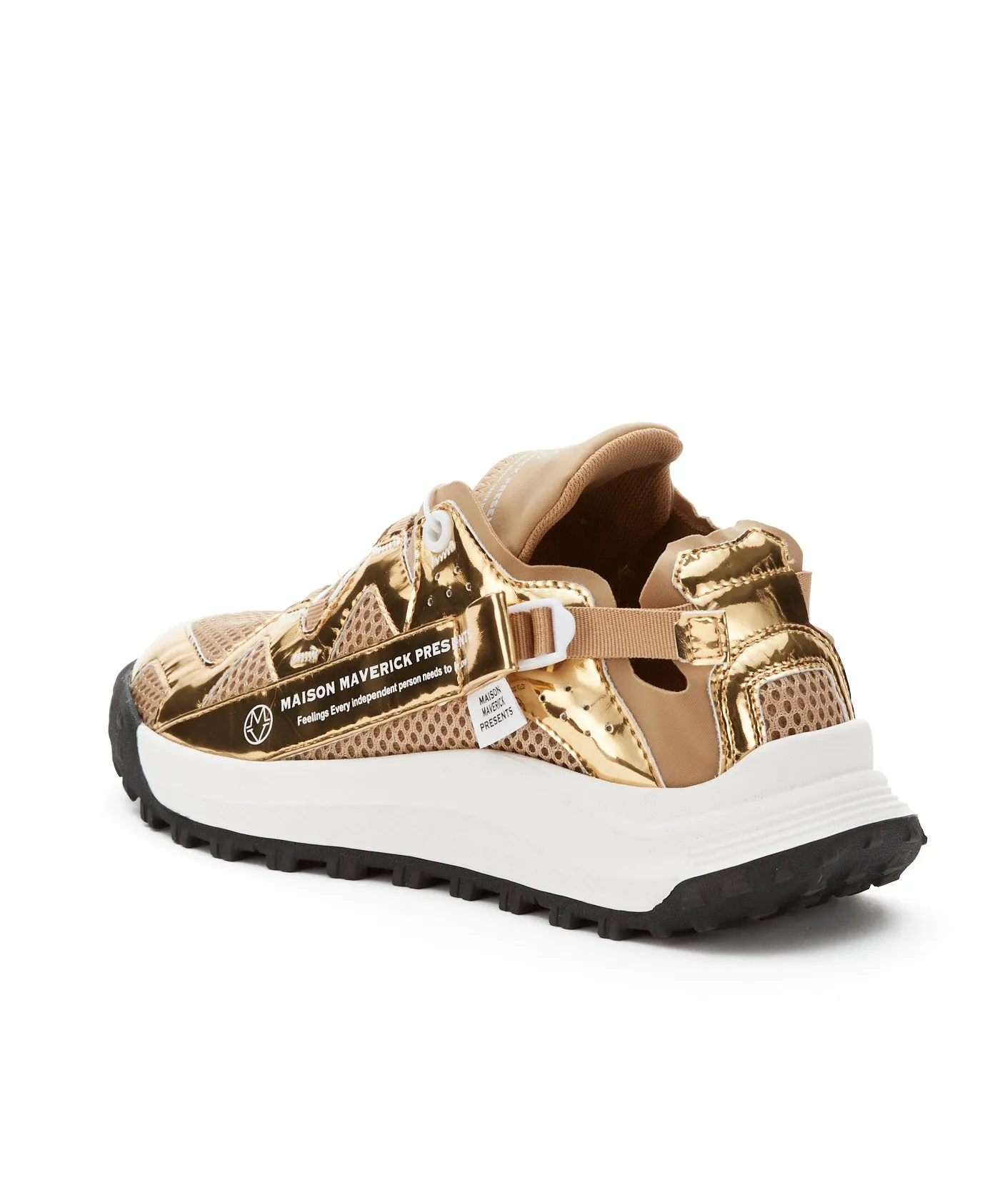 Easy Strap Track Sneakers - Gold