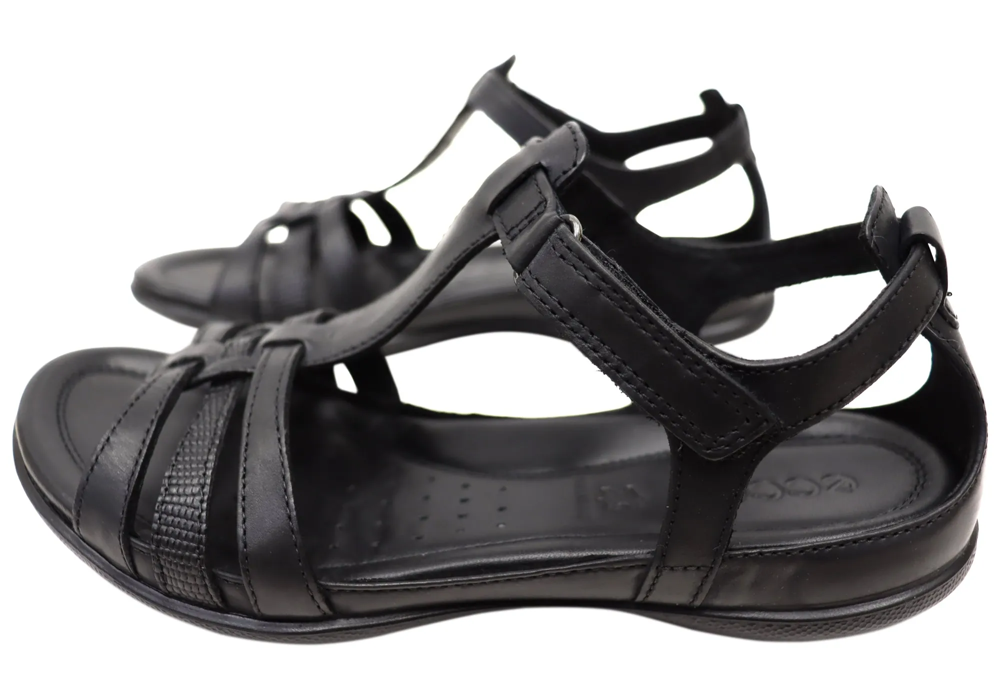 ECCO Flash T Strap Womens Comfortable Leather Sandals