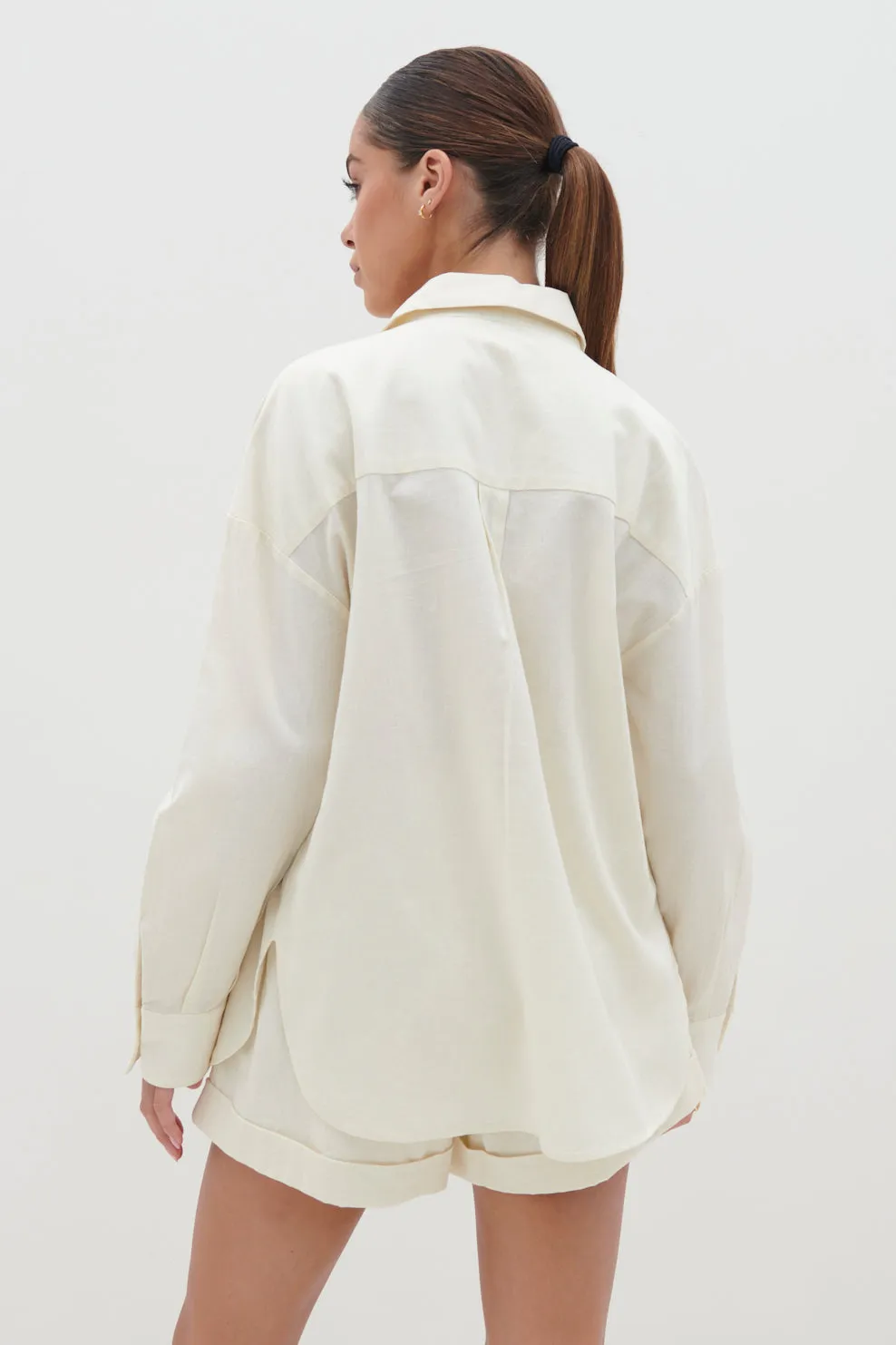 Emery Boxy Shirt - Cream