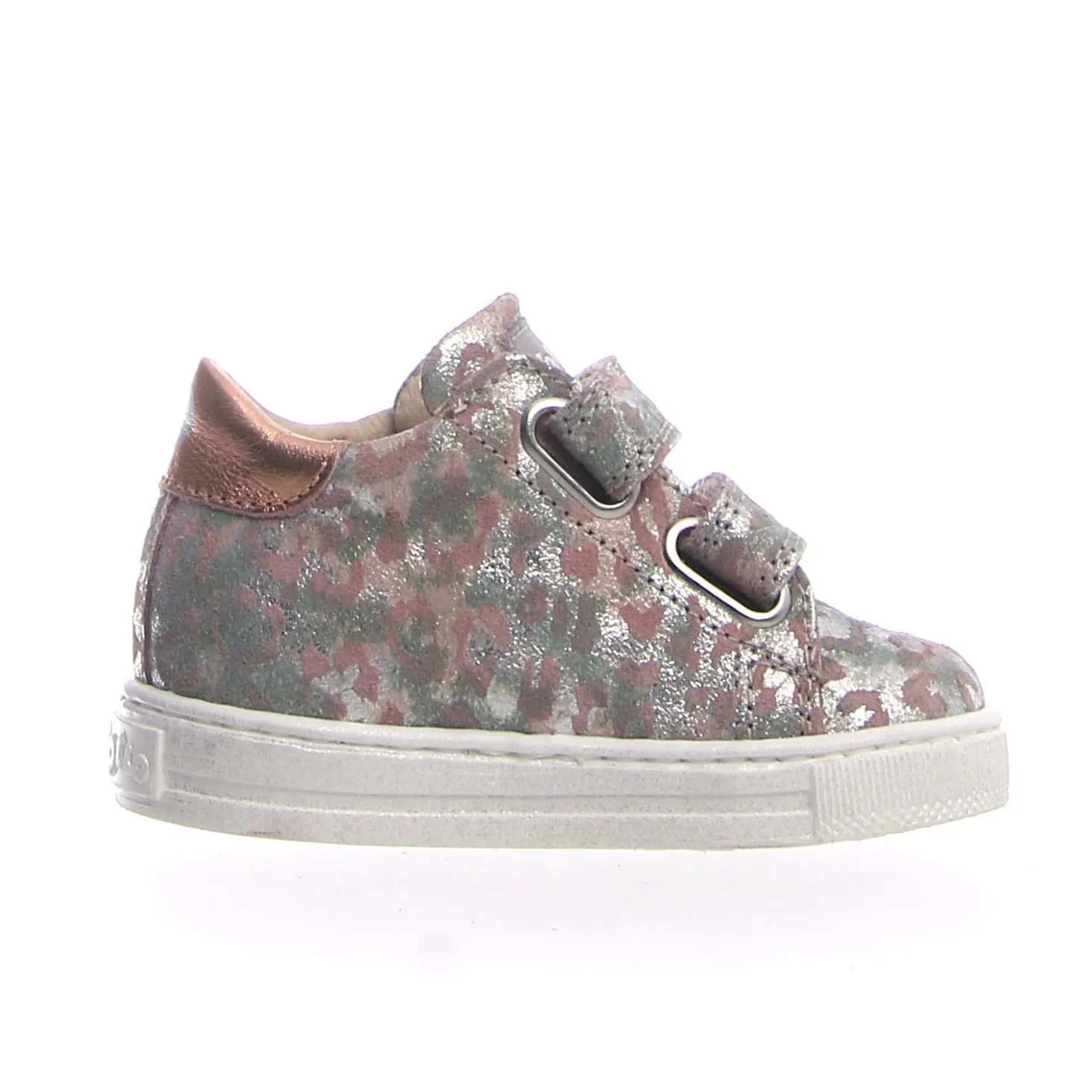 Falcotto Girl's Zenia Vl Vel.Mimetico Sneakers - Lam/Lam Cocco/Cipria