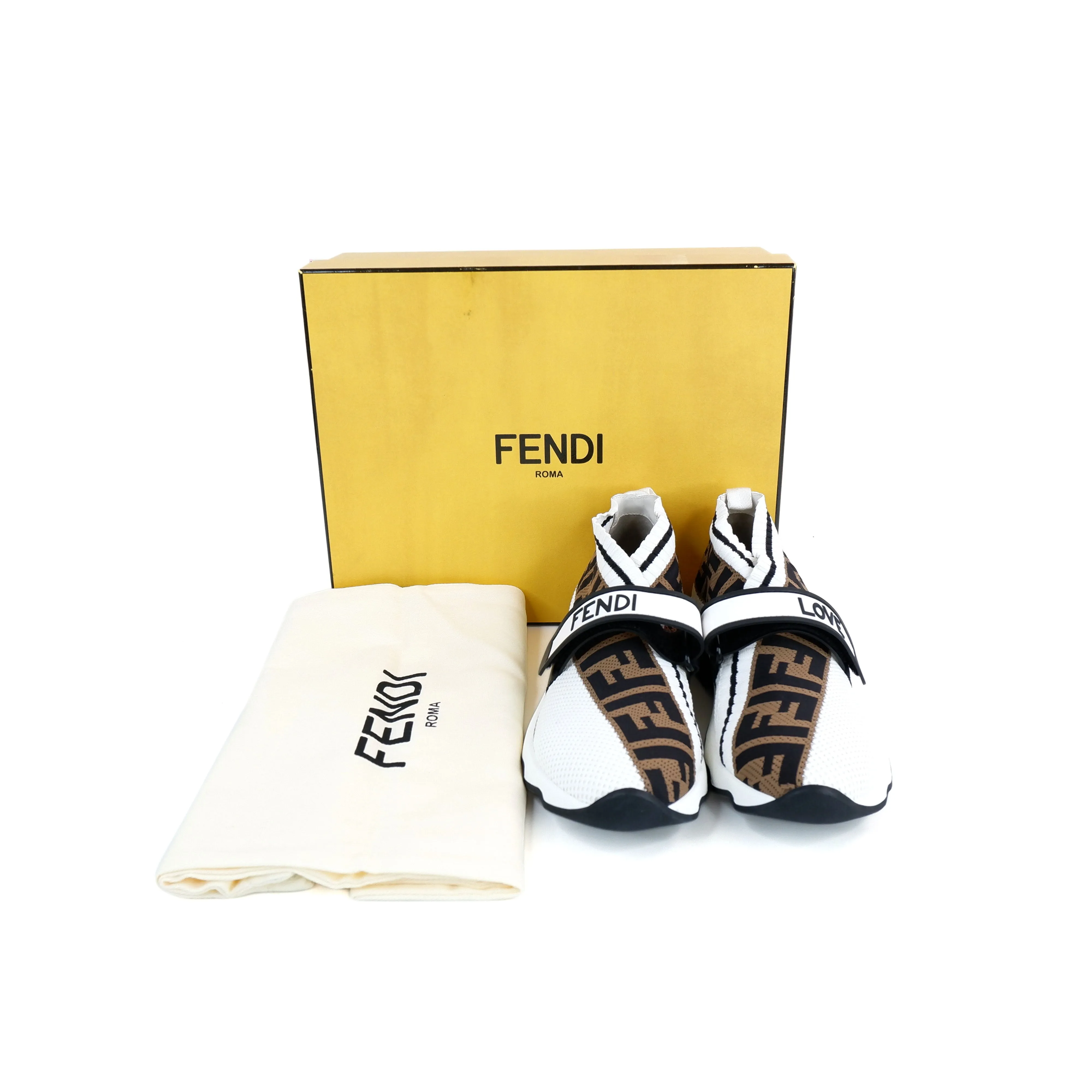 Fendi Sneakers Brown Black