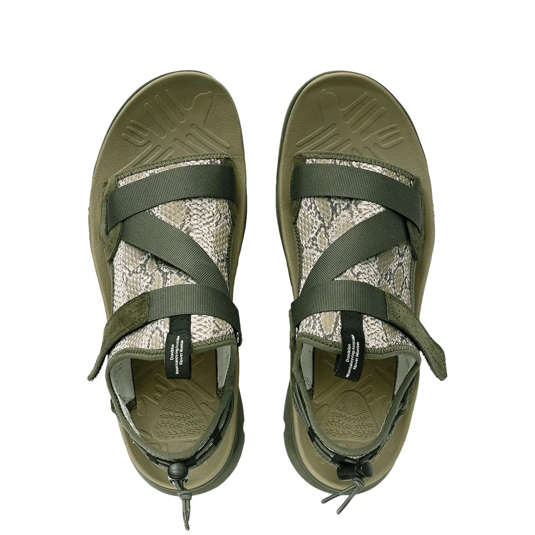 Flower Mountain x YMC Nazca Man Sandals Military