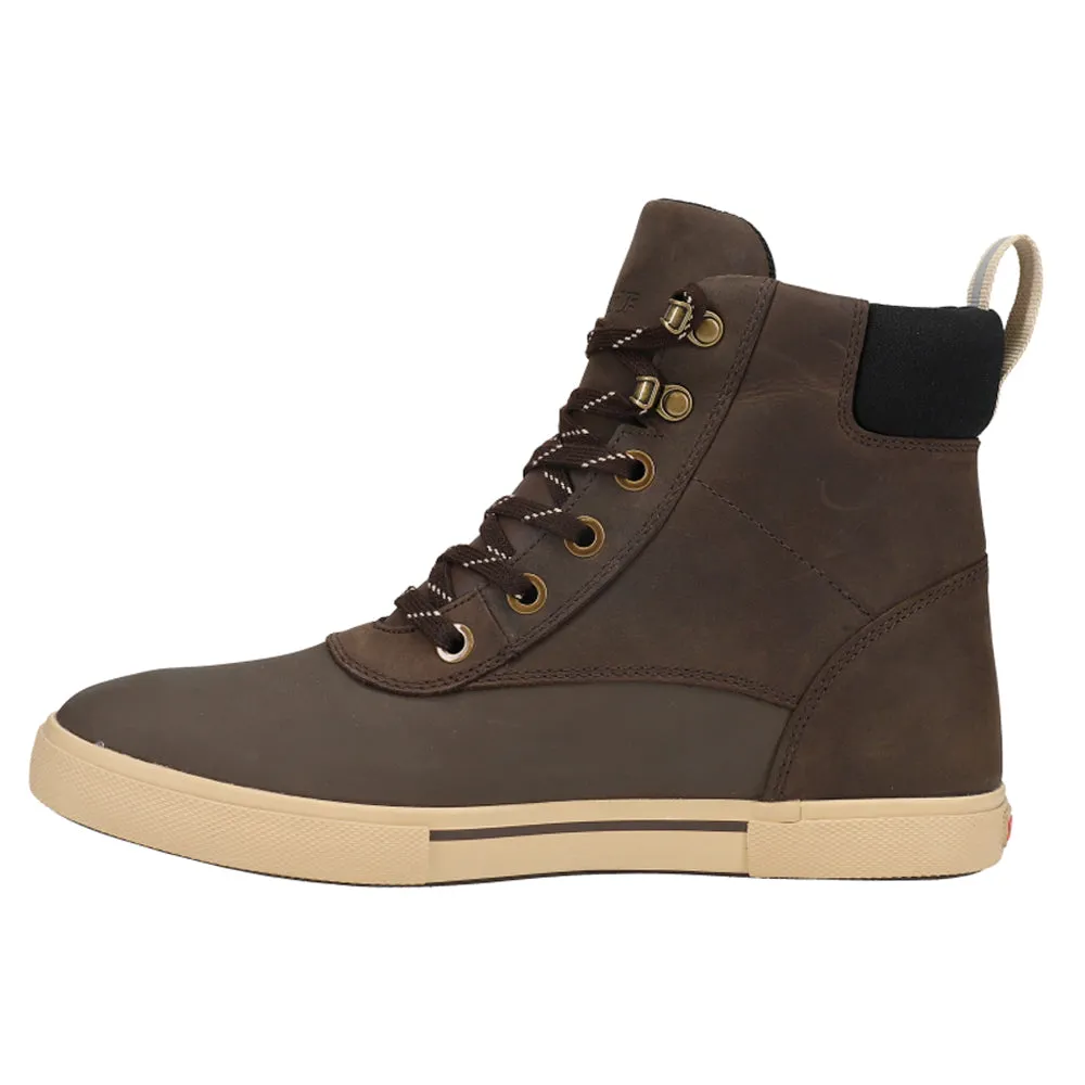 Leather Ankle Deck Lace Up Boots