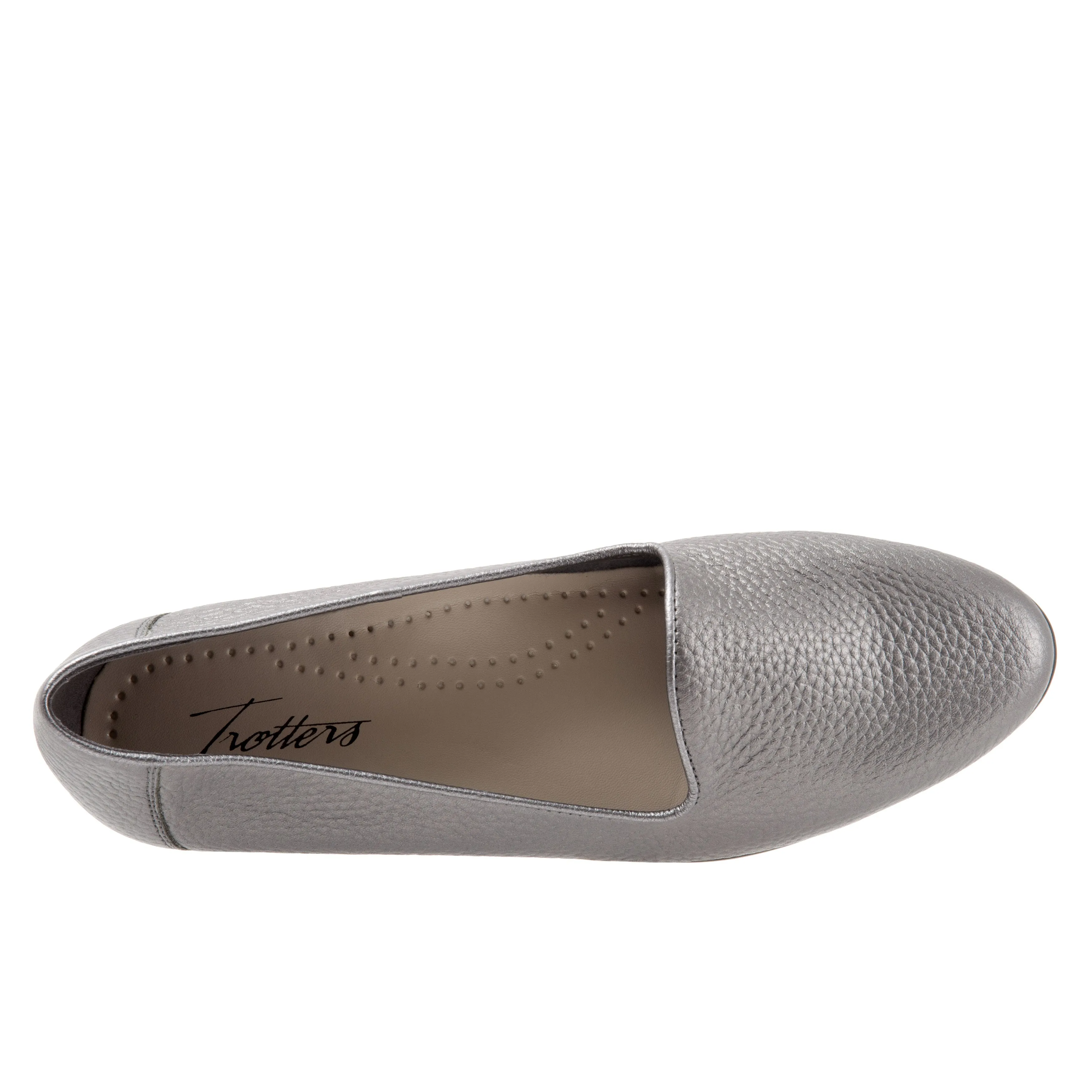 Liz Tumbled Pewter Slip-on Shoes