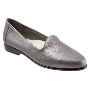 Liz Tumbled Pewter Slip-on Shoes