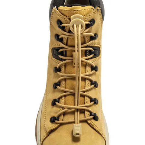 Lock Laces Boot No-Tie Shoelaces - Tan