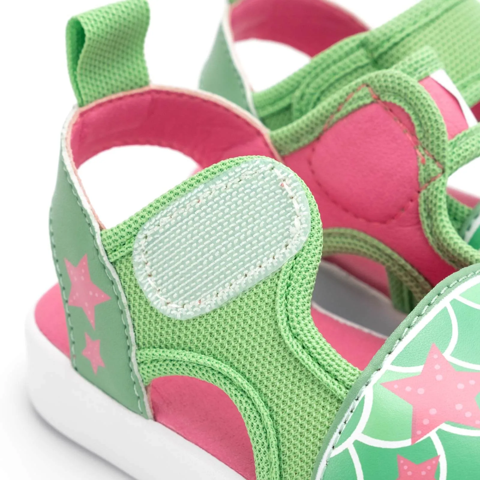 Mermaid Squeaky Toddler Sandals | Green