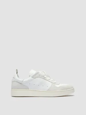 MOWER 008 - White Leather and Suede Sneakers