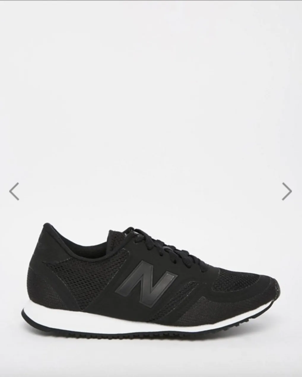 New Balance Black & White Mesh 420 Trainers