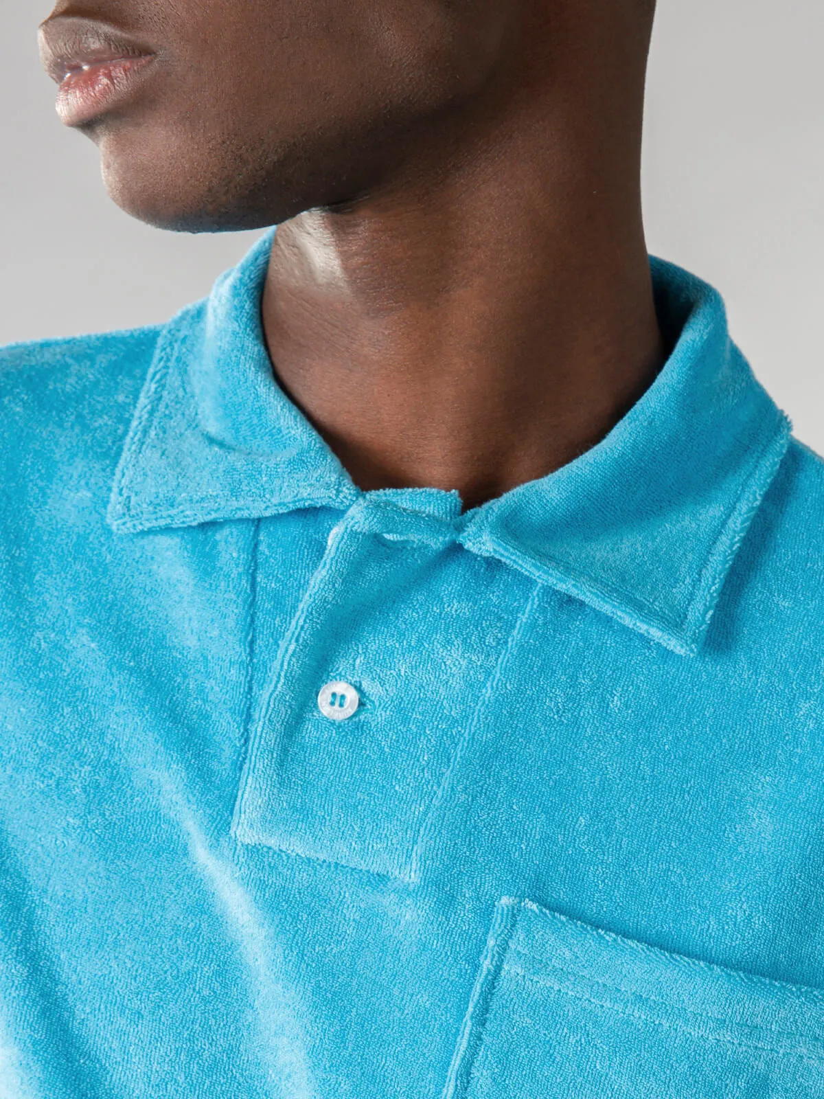 Ocean Terry Towelling Polo Shirt