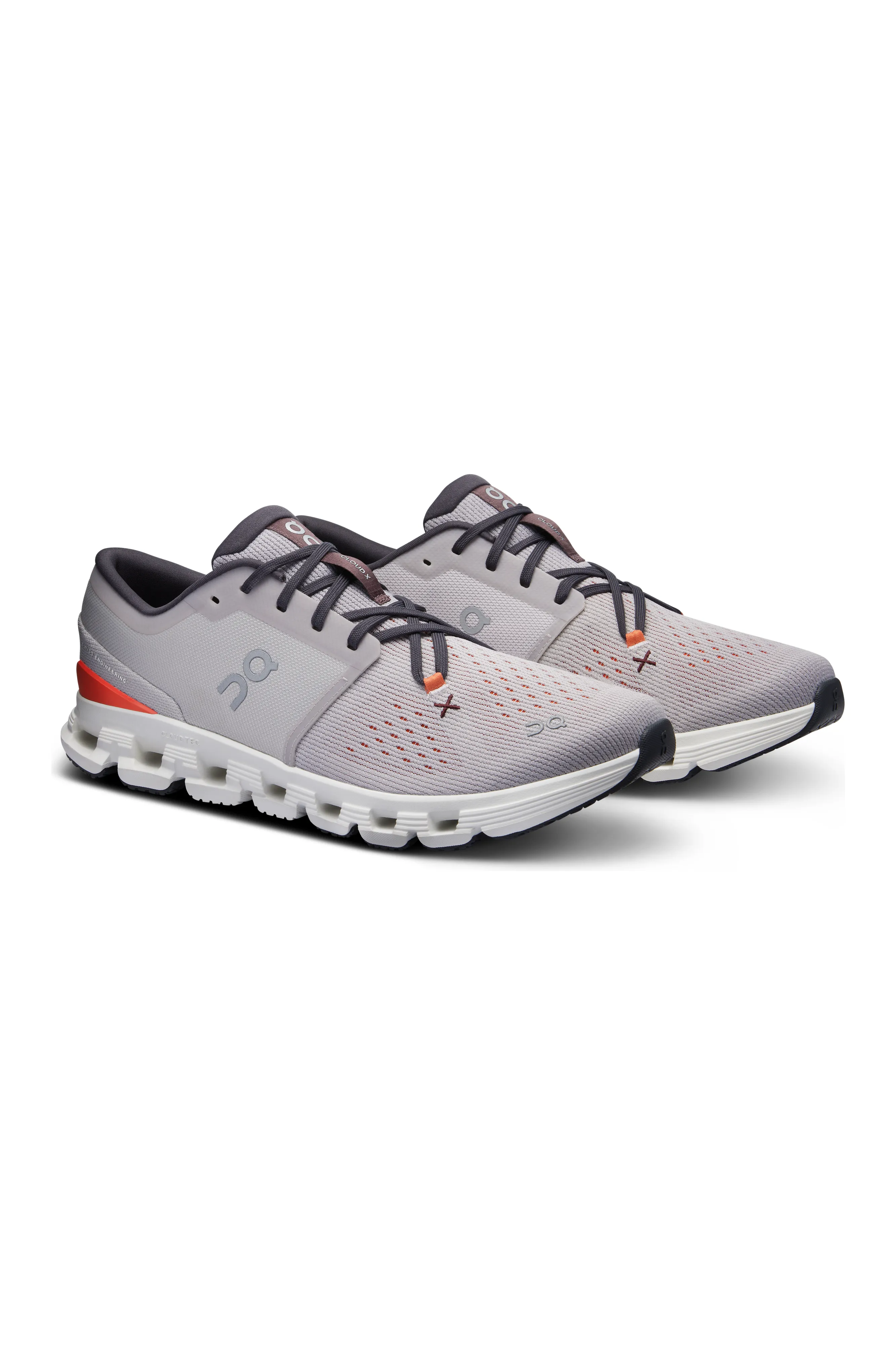 On Running Cloud X 4 Women's Performance Sneakers 3WE30072905 | Silver/Flame