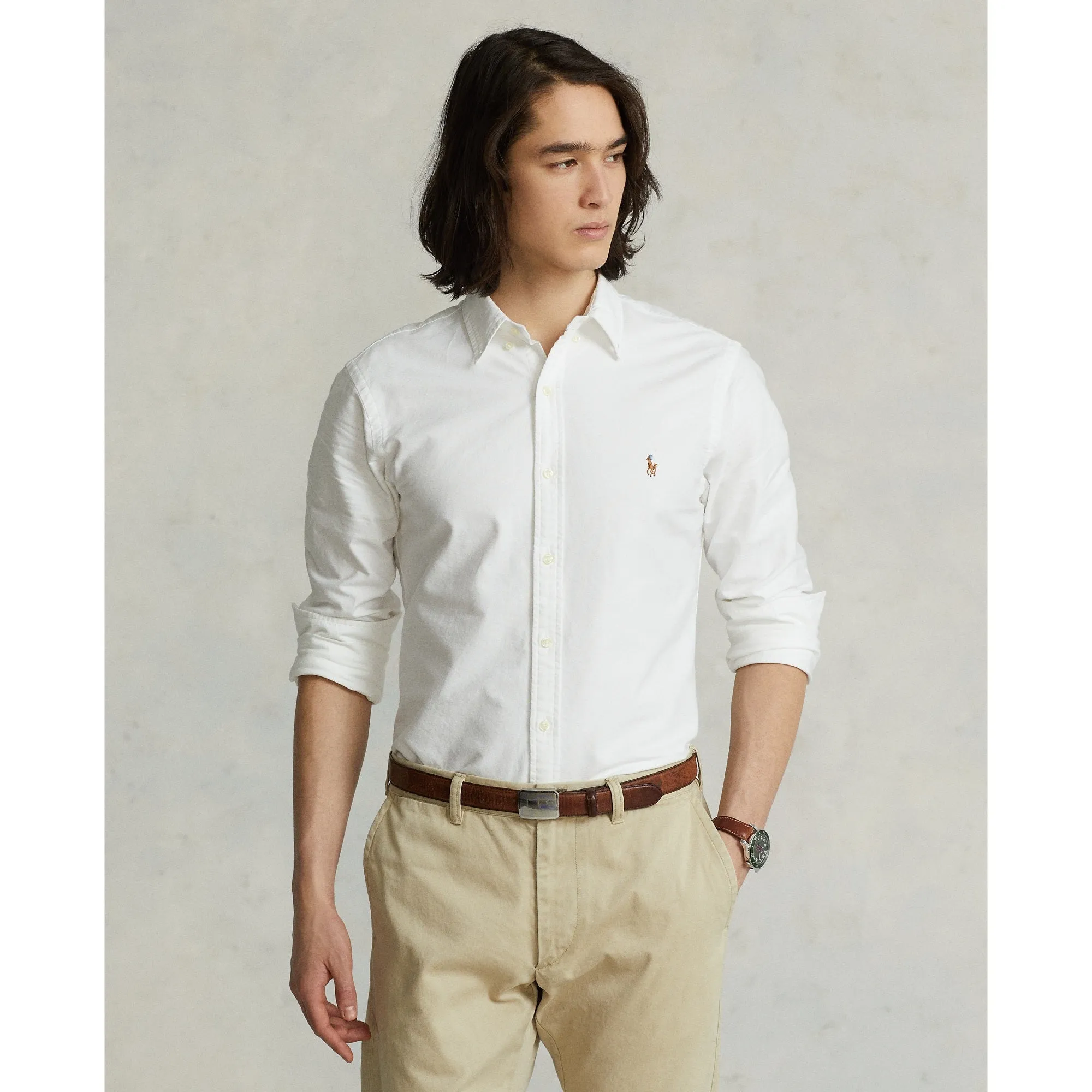 Polo Ralph Lauren Slim Fit Oxford Shirt - White