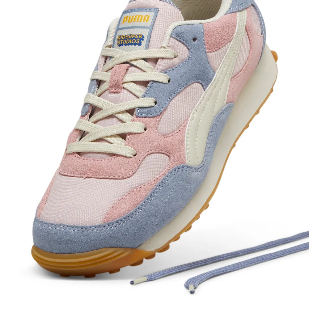 PUMA X KIDSUPER EASY RIDER SNEAKERS MAUVE MIST / SNOW