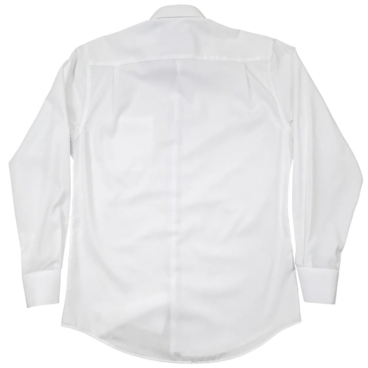 Rossini Plain White Reg LS Shirt