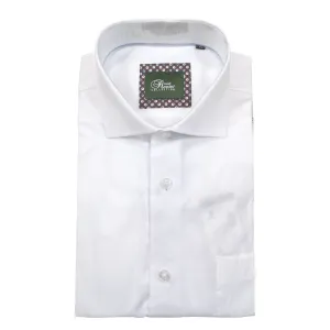 Rossini Plain White Reg LS Shirt