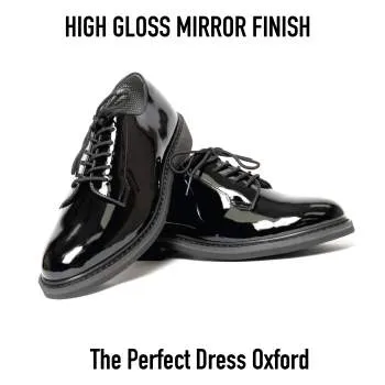 Rothco Uniform Hi-Gloss Oxford Dress Shoe / Black