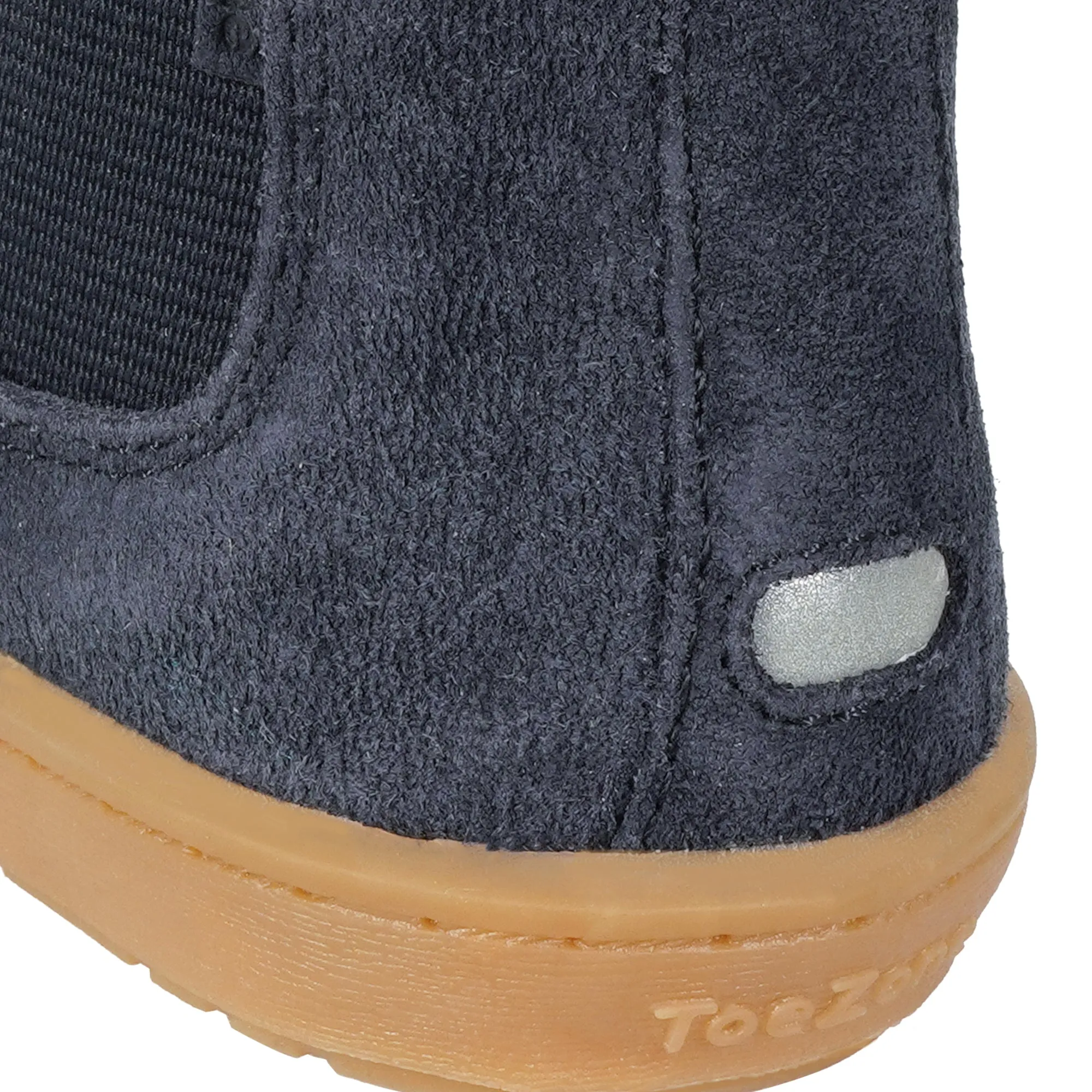 SAM - Navy Suede Gusset Boots  (Available in Half Sizes)