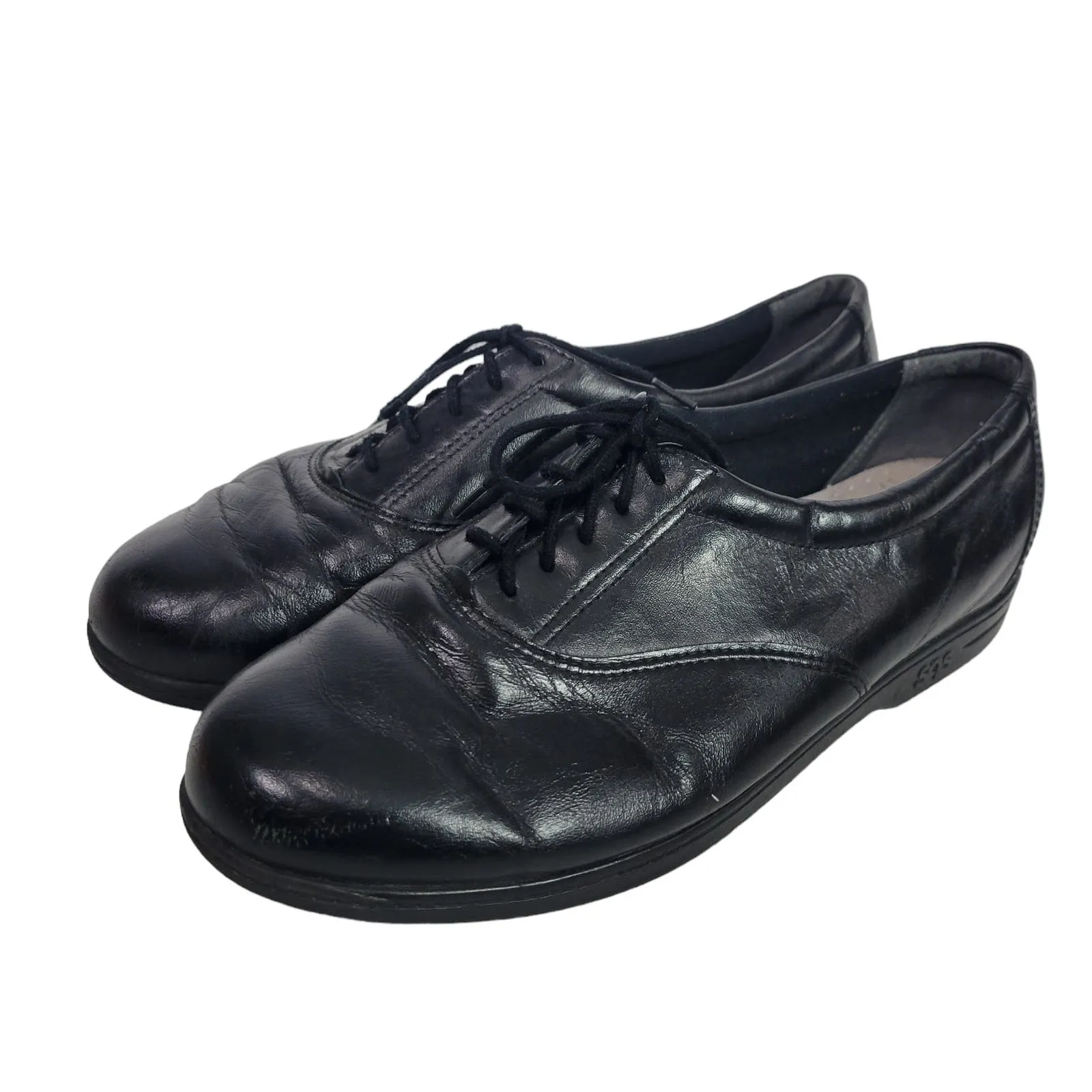 SAS Whisper Lace Up Shoes Black Oxfords Comfort Tripad Walking Oxfords Soft Sole Size 9.5