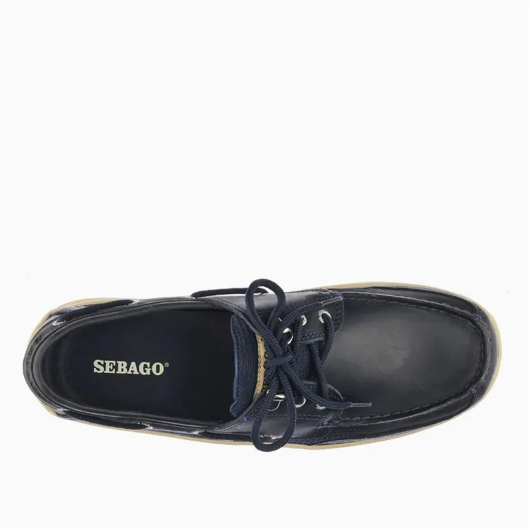 Sebago Men's Clovehitch Waxed Leather Boat Shoe