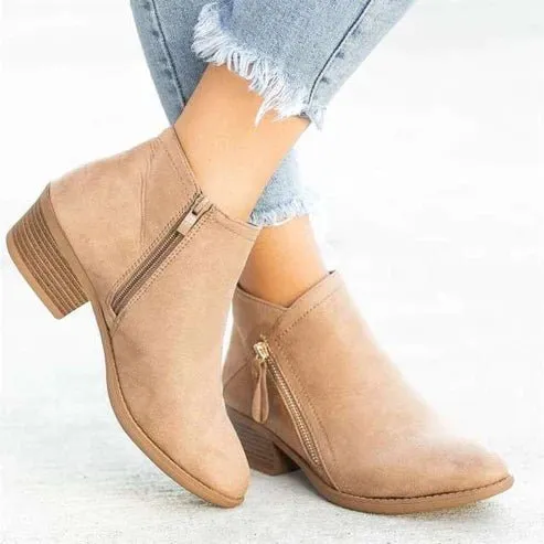 Side-Zip Ankle Boots