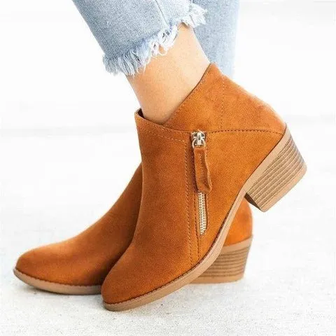 Side-Zip Ankle Boots