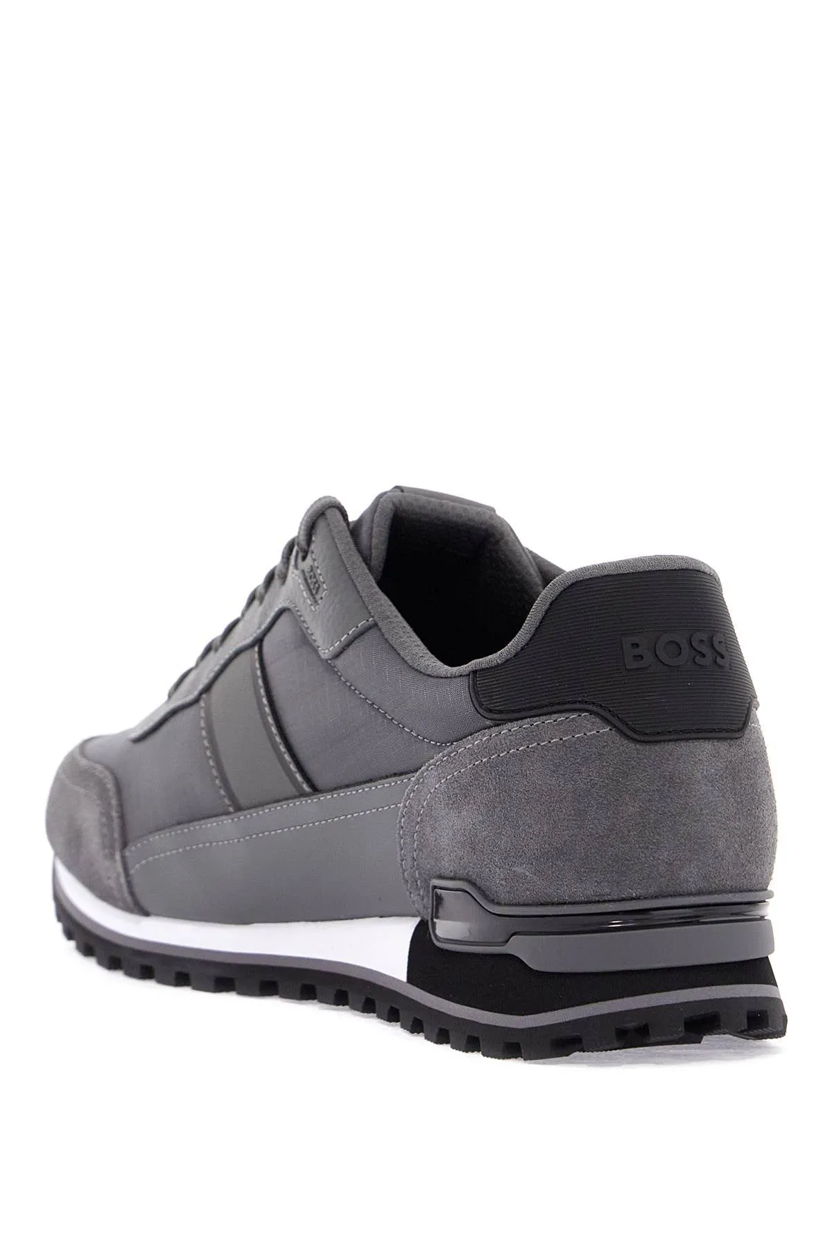 Sneakers Parkour-l_runn_rsmx Grigio Scuro Tessuto E Suede