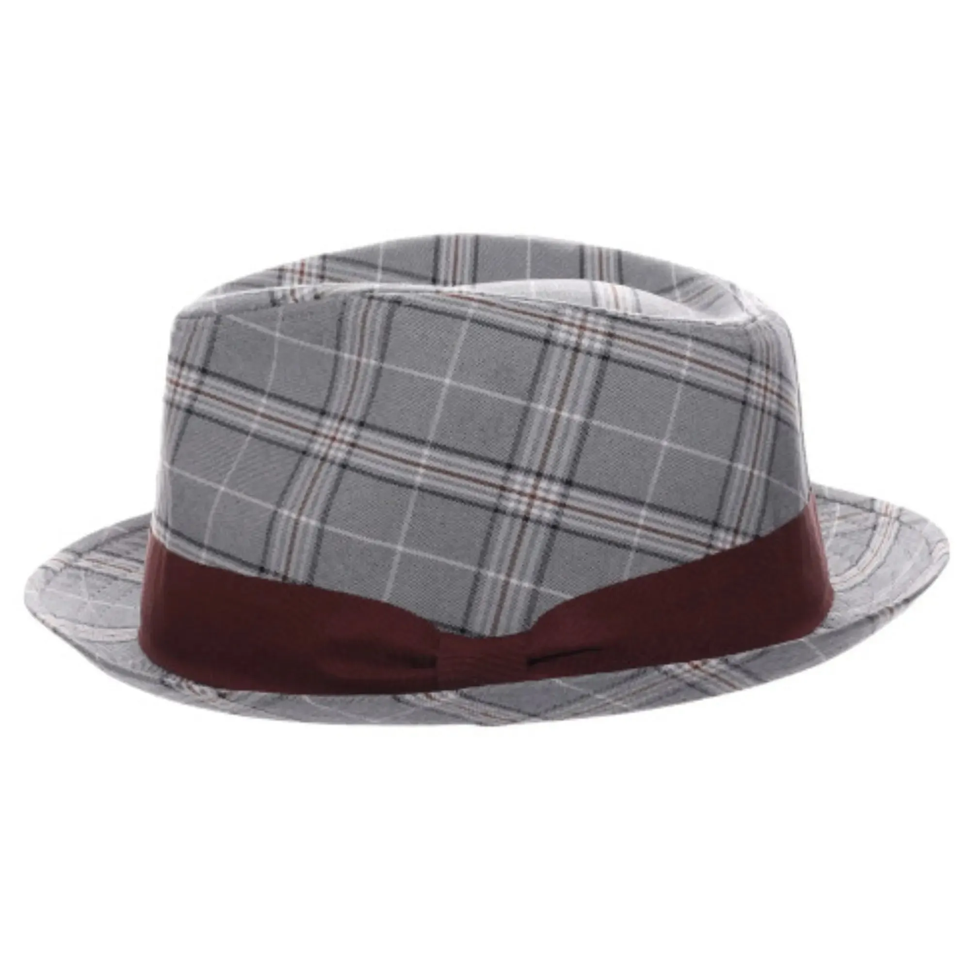 Stacy Adams Stanza Polyester Plaid Trilby Hat