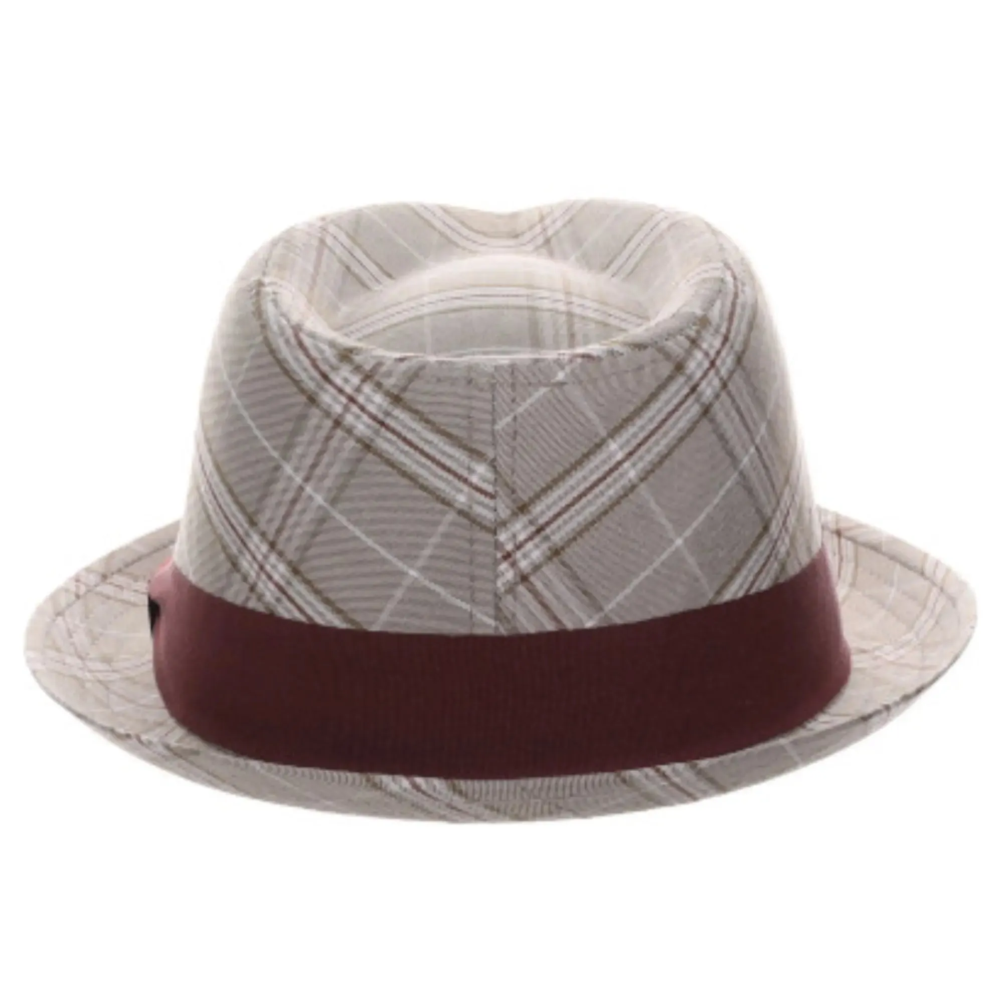 Stacy Adams Stanza Polyester Plaid Trilby Hat