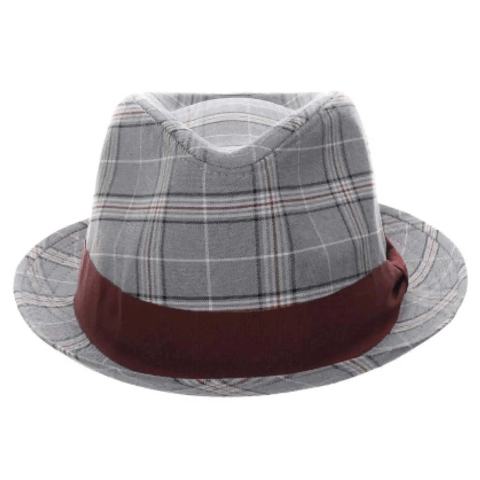 Stacy Adams Stanza Polyester Plaid Trilby Hat