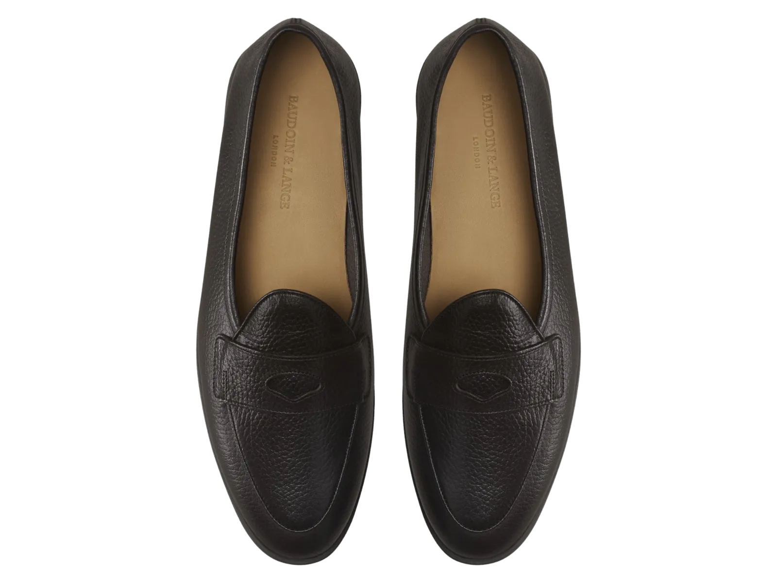 Stride Penny Loafers in Dark Brown Moorland Calf