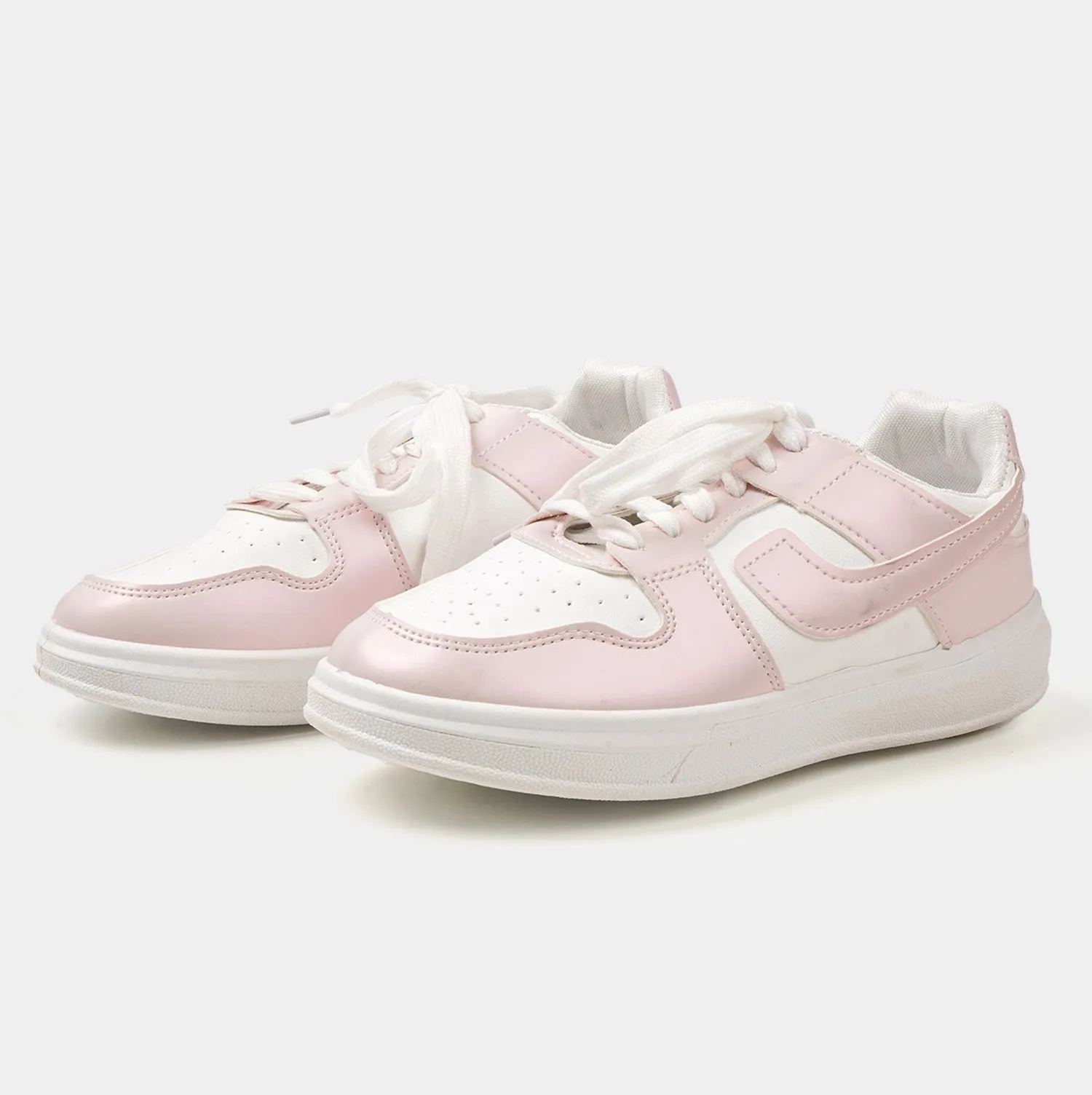 Teens Girls Sneakers SK IS-2 - White/Pink