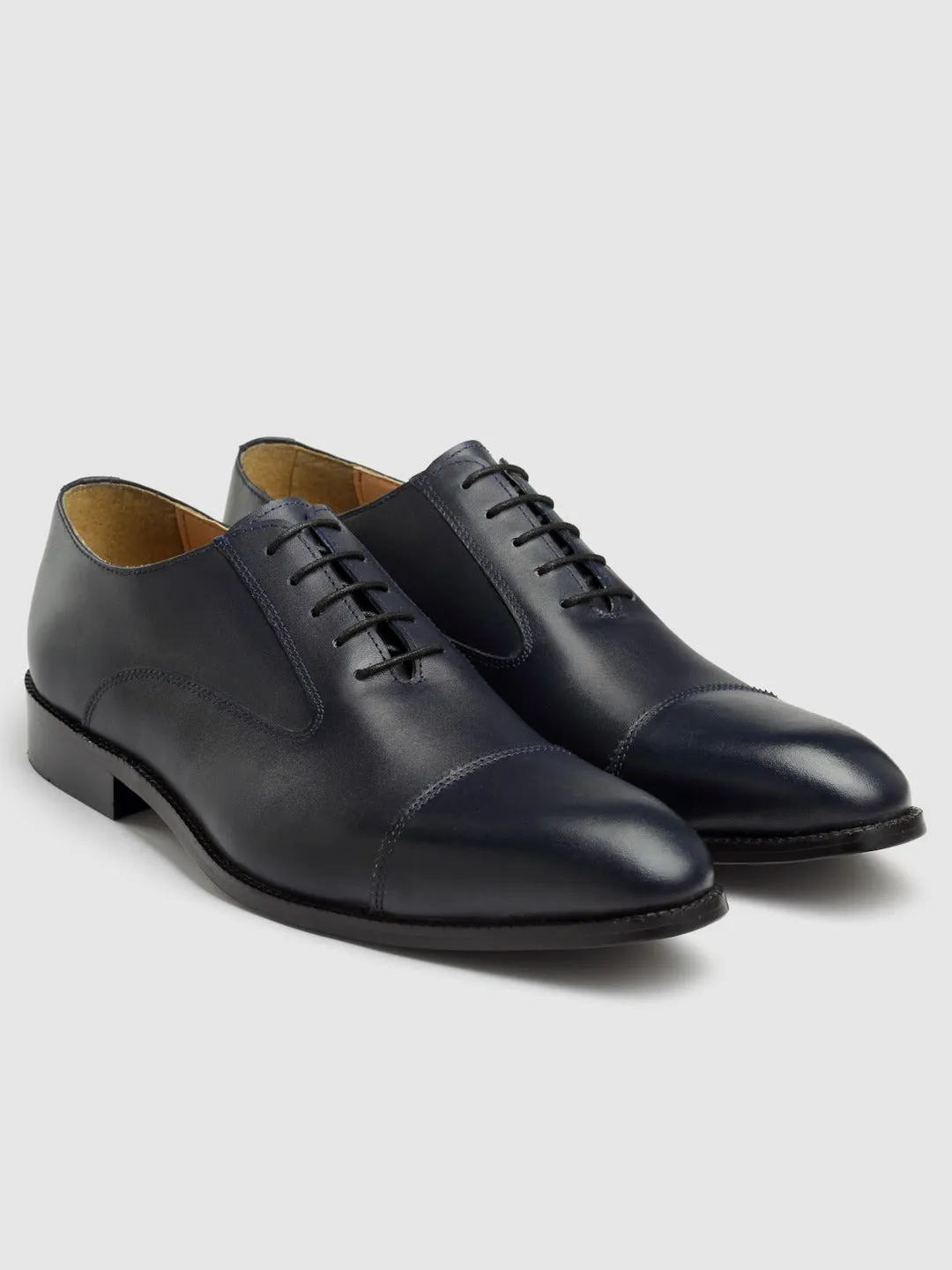 Textured Leather Formal Oxfords